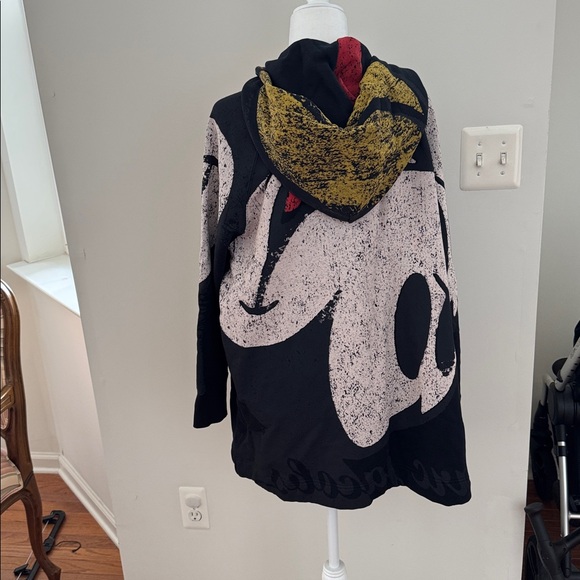 Marc Jacobs  RARE COLLECTABLE DISNEY MICKEY MOUSE OVERSIZED ZIP UP HOODIE /DRESS - Picture 11 of 14